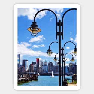 Manhattan Skyline From Liberty State Park Sticker